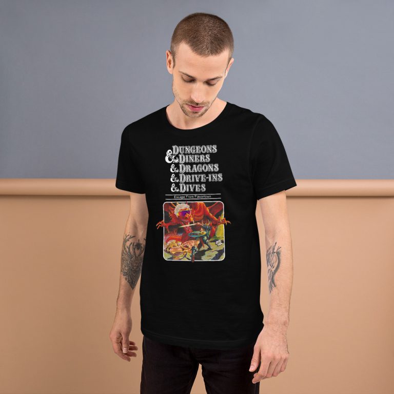 dungeons and dragons and diners and dives shirt