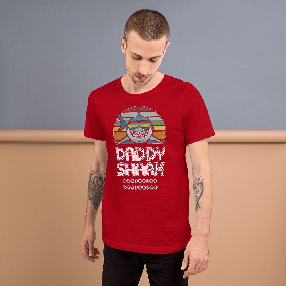 Daddy Shark Vintage Unisex T Shirt