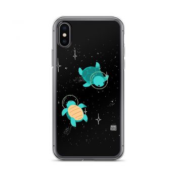Two Space Turtles iPhone X Case, XS, XR, XS Max