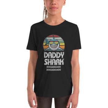 Daddy Shark Vintage Youth T Shirt