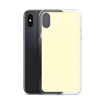 Pastel Lemon Yellow iPhone Clear Case