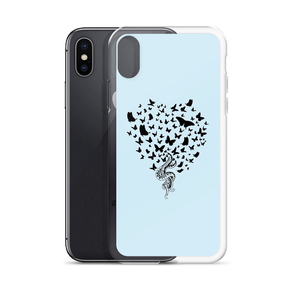 Snakes and Butterfly iPhone Clear Case