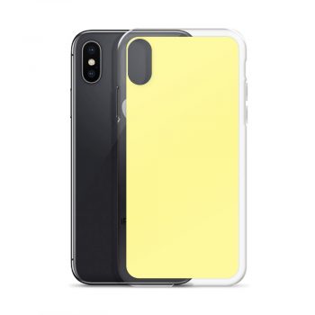 Pastel Yellow iPhone Clear Case
