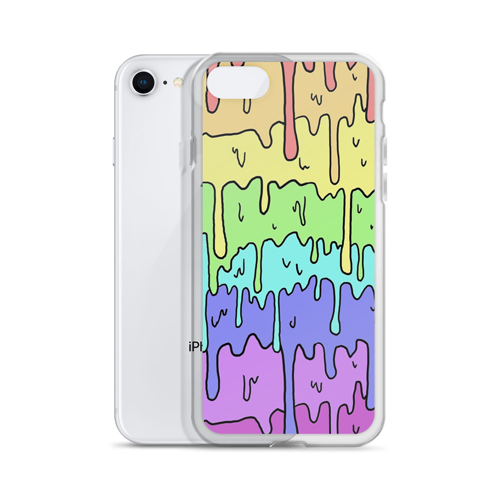 Kawaii Pastel Rainbow iPhone Clear Case - Quotysee.com
