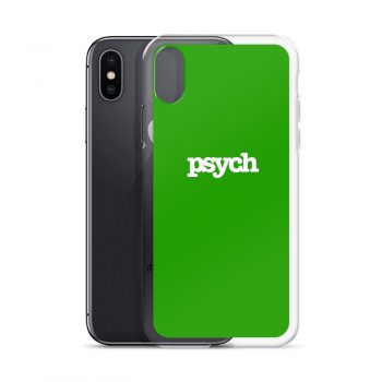 Psych Green iPhone Clear Case