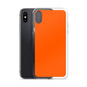 Orange Pantone Solid iPhone Clear Case