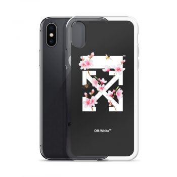 Off White Cherry Blossom iPhone Clear Case