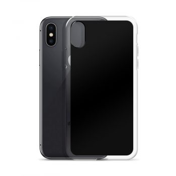 Solid Black iPhone Clear Case