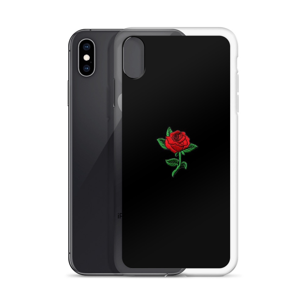 Red Rose iPhone Clear Case