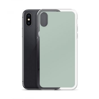 Ash Color Solid iPhone Clear Case