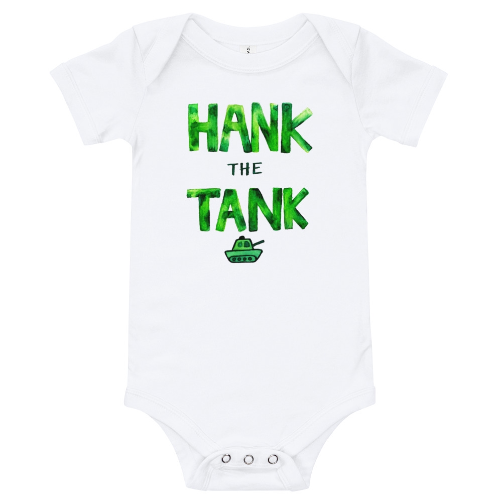HANK the TANK Quote Baby Bodysuit
