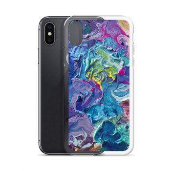 Rainbow Flow Abstraction iPhone Clear Case