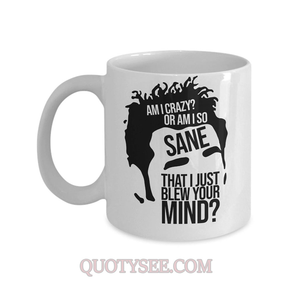 Am I crazy or am I so sane that I just blew your mind Mug