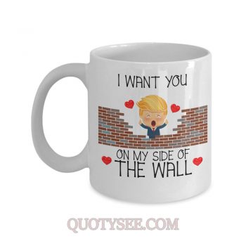 Donald Trump I want you on my side of the wall Mug