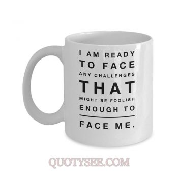 Dwight Schrute I am ready to face any challenges that might be foolish enough to face me Mug