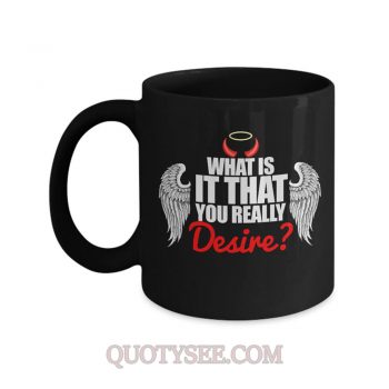 Lucifer Morningstar what is it that you really desire Mug