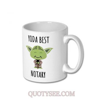 Yoda Best Notary Mug