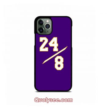 24 8 Kobe iPhone Case 11 11 Pro 11 Pro Max XS Max XR X 8 8 Plus 7 7 Plus 6 6S