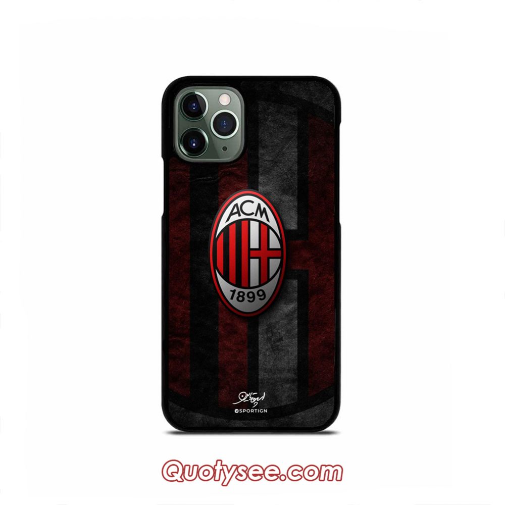 AC Milan Football Club iPhone Case 11 11 Pro 11 Pro Max XS Max XR X 8 8 Plus 7 7 Plus 6 6S