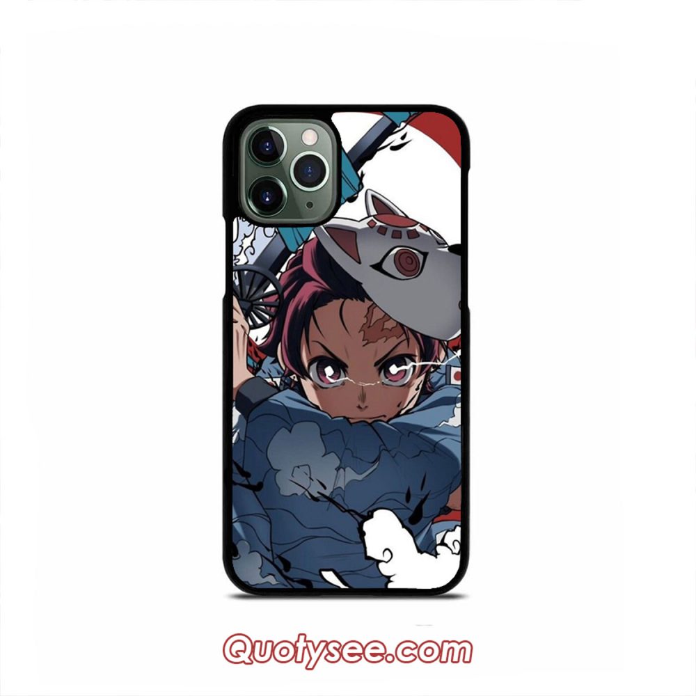 Anime Tanjiro Cry Demon Slayer iPhone Case 11 11 Pro 11 Pro Max XS Max XR X 8 8 Plus 7 7 Plus 6 6S