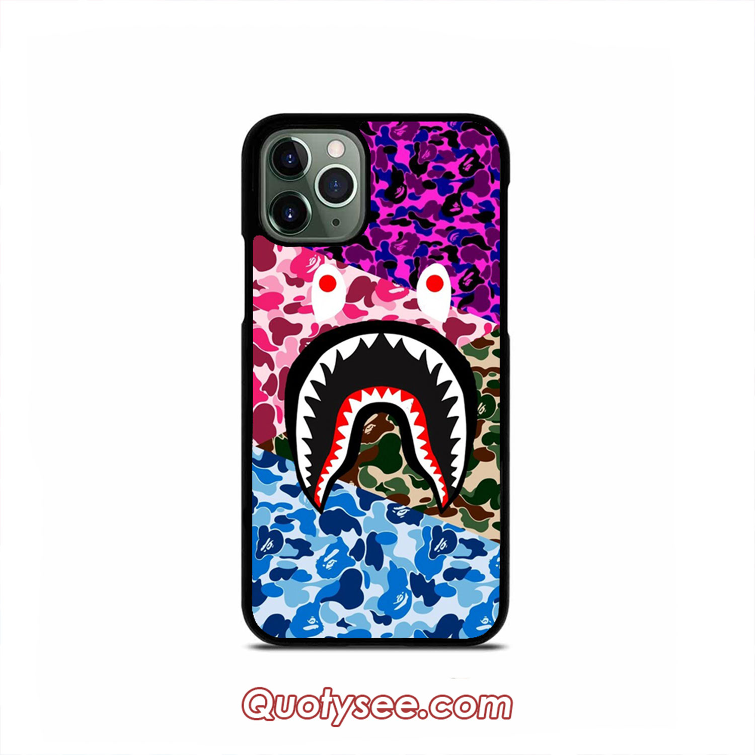 Bape Shark Phone Case for iPhone 11 pro XS MAX 8 7 6 6S Plus X 5S SE XR case 