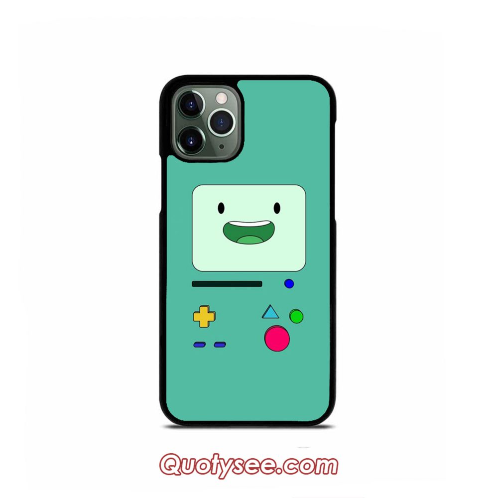 BMO sits and waves AdventureTime iPhone Case 11 11 Pro 11 Pro Max XS Max XR X 8 8 Plus 7 7 Plus 6 6S