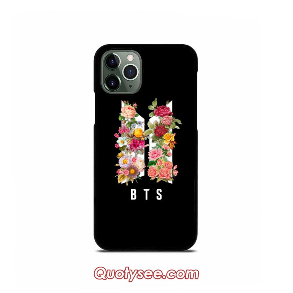 BTS LOGO SPRING FLOWERS iPhone Case 11 11 Pro 11 Pro Max XS Max XR X 8 8 Plus 7 7 Plus 6 6S