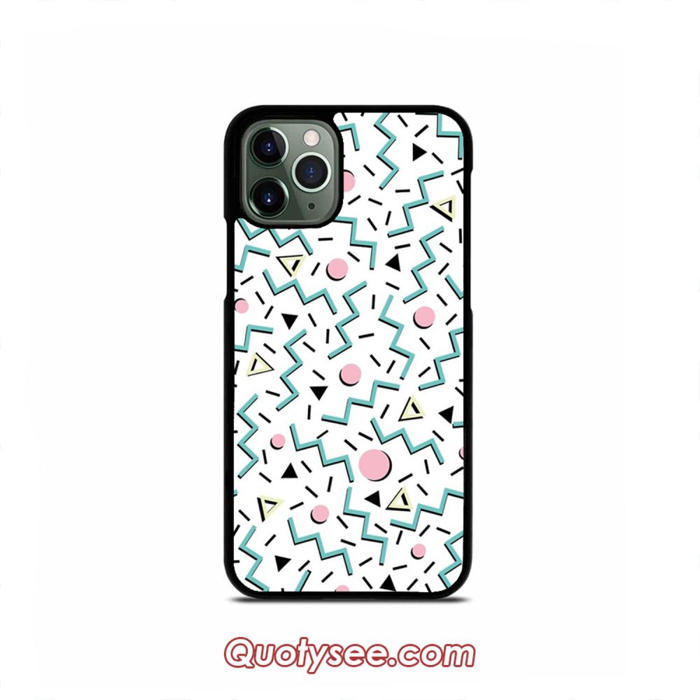 Back to the 80's eighties funky memphis pattern iPhone Case 11/11 Pro/11 Pro Max,XS Max,XR,X,8/8 Plus,7/7 Plus,6/6S