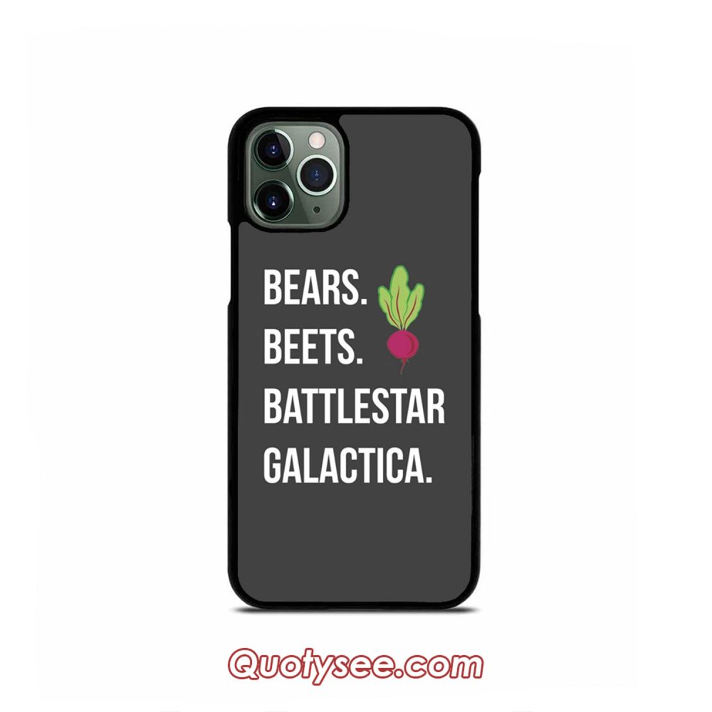 Bears Beets Battlestar Galactica iPhone Case 11 11 Pro 11 Pro Max XS Max XR X 8 8 Plus 7 7 Plus 6 6S