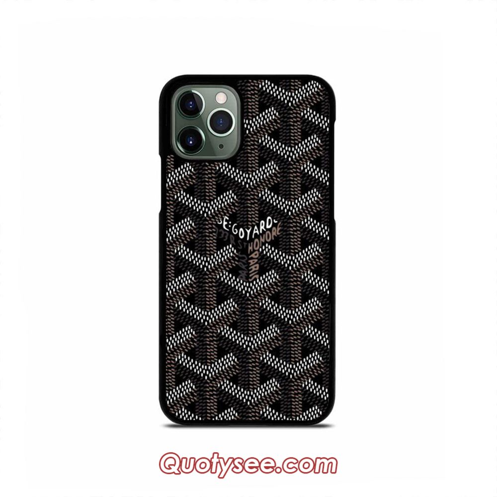 Black goyard iPhone Case 11 11 Pro 11 Pro Max XS Max XR X 8 8 Plus 7 7 Plus 6 6S