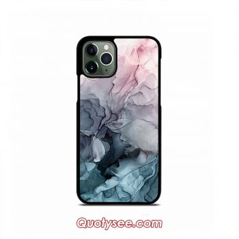 Blush and Payne's Grey Flowing Abstract Painting iPhone Case 11/11 Pro/11 Pro Max,XS Max,XR,X,8/8 Plus,7/7 Plus,6/6S