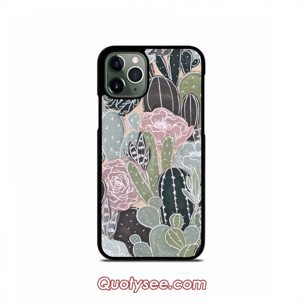 Cactus Florals iPhone Case 11 11 Pro 11 Pro Max XS Max XR X 8 8 Plus 7 7 Plus 6 6S