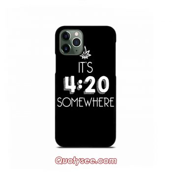 Cannabie Four Twenty iPhone Case 11 11 Pro 11 Pro Max XS Max XR X 8 8 Plus 7 7 Plus 6 6S