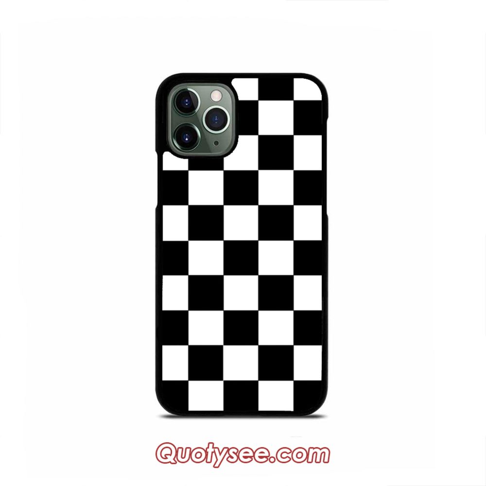 Checkered Black and White iPhone Case 11 11 Pro 11 Pro Max XS Max XR X 8 8 Plus 7 7 Plus 6 6S
