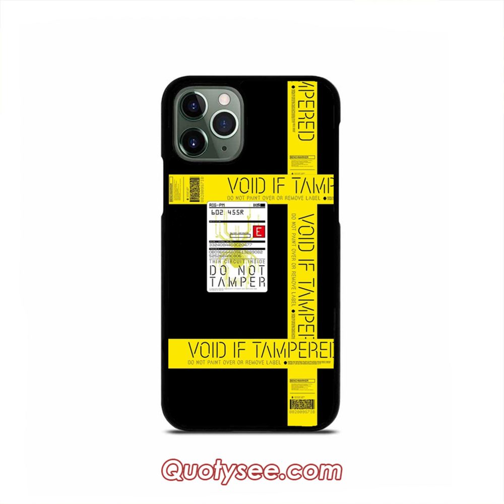 Death Stranding Void if Tampered Tape Cargo Sticker iPhone Case 11 11 Pro 11 Pro Max XS Max XR X 8 8 Plus 7 7 Plus 6 6S