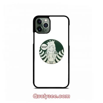 Drink Me Senpai Parody Starbuck iPhone Case 11 11 Pro 11 Pro Max XS Max XR X 8 8 Plus 7 7 Plus 6 6S