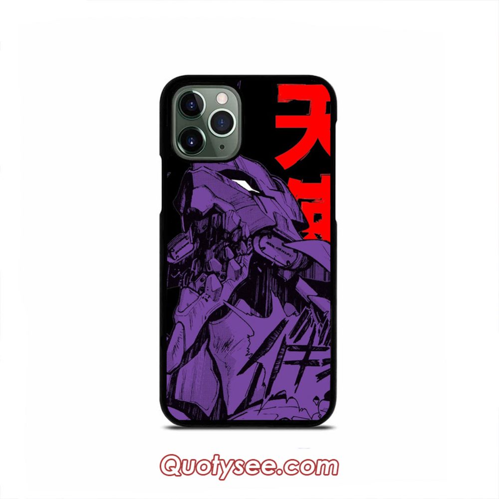 Evangelion Robot Kanji iPhone Case 11 11 Pro 11 Pro Max XS Max XR X 8 8 Plus 7 7 Plus 6 6S