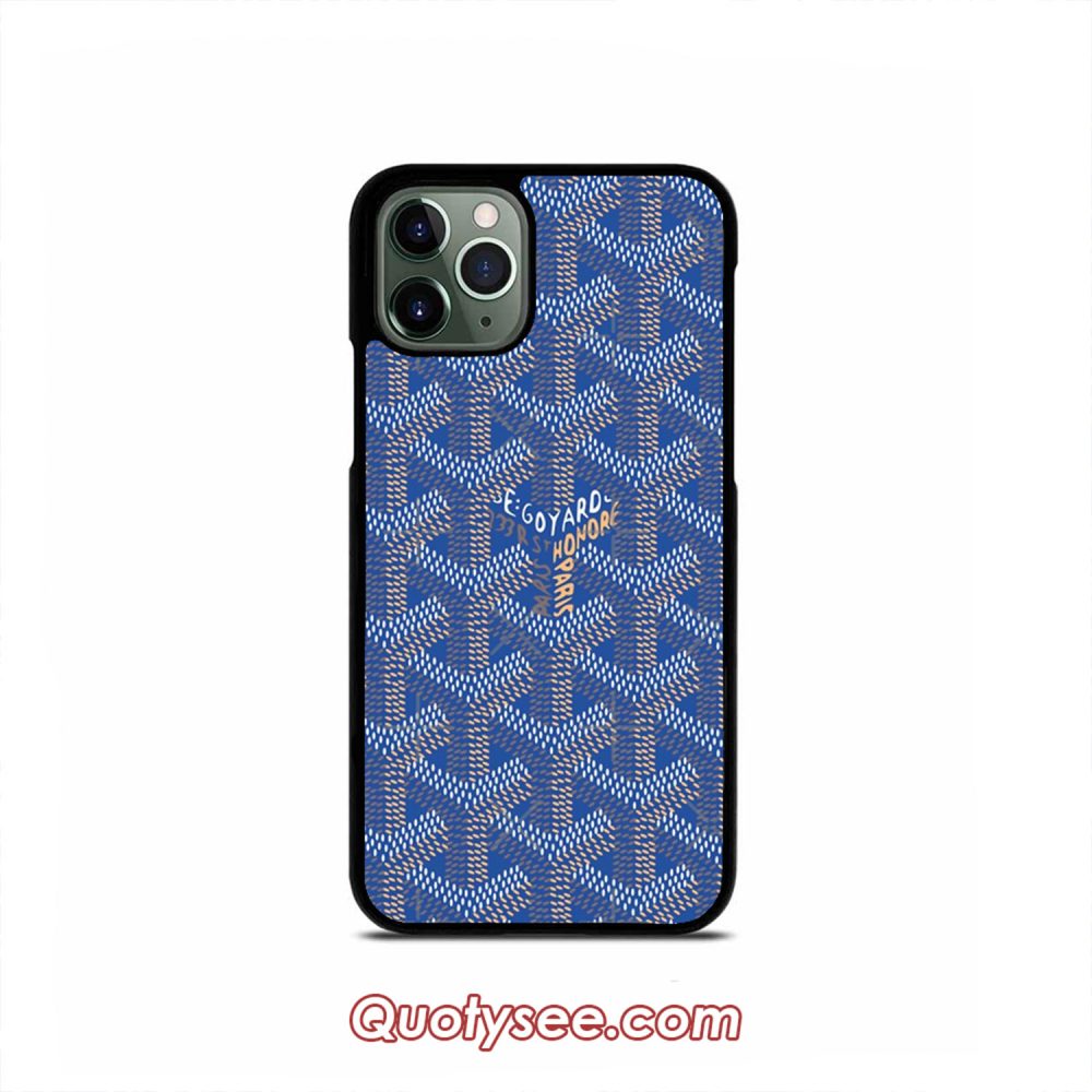 Garlic Goyard Blue iPhone Case 11 11 Pro 11 Pro Max XS Max XR X 8 8 Plus 7 7 Plus 6 6S