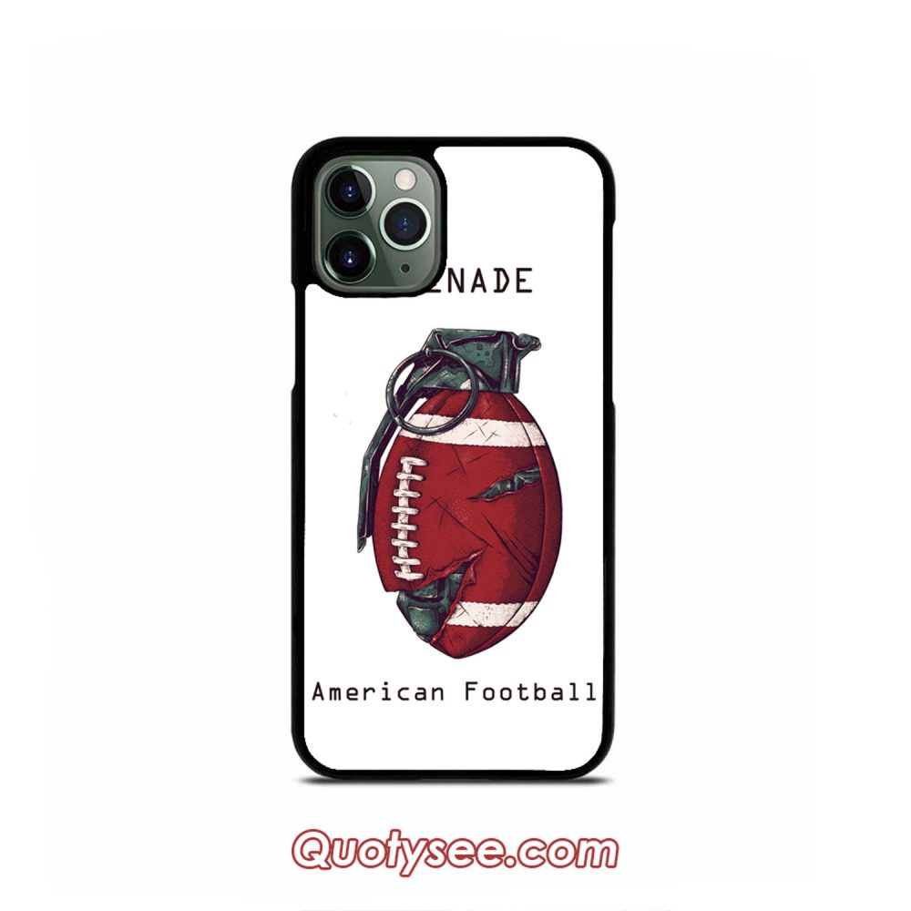 Grenade American Football iPhone Case 11 11 Pro 11 Pro Max XS Max XR X 8 8 Plus 7 7 Plus 6 6S