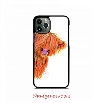 HIGHLAND COW 'PEEKABOO' BY SHIRLEY MACARTHUR iPhone Case 11/11 Pro/11 Pro Max,XS Max,XR,X,8/8 Plus,7/7 Plus,6/6S