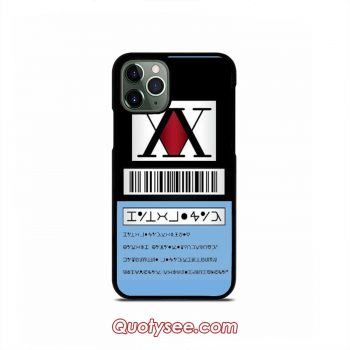 HXH HunterxHunter License iPhone Case 11 11 Pro 11 Pro Max XS Max XR X 8 8 Plus 7 7 Plus 6 6S