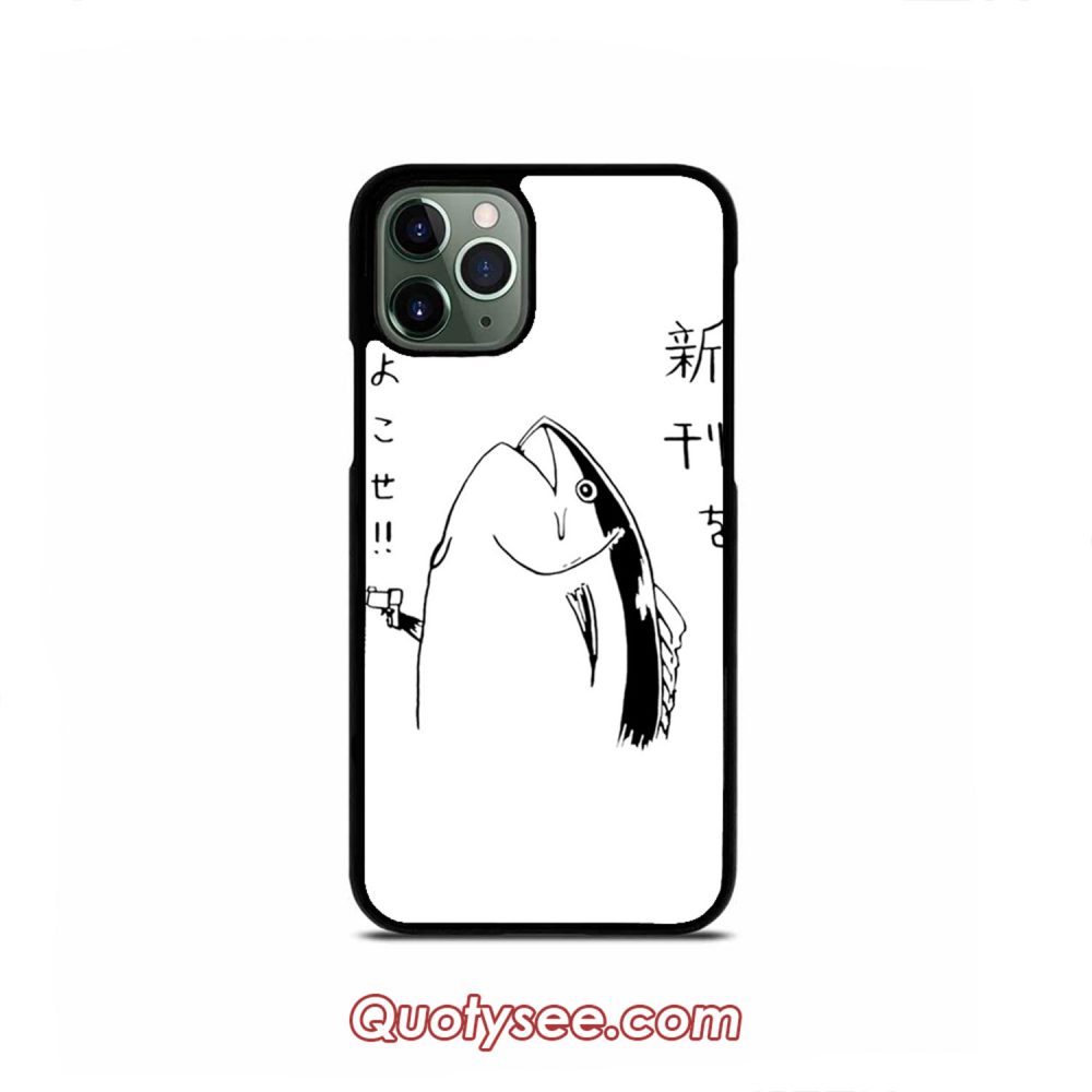 Japanese fish hold up iPhone Case 11 11 Pro 11 Pro Max XS Max XR X 8 8 Plus 7 7 Plus 6 6S