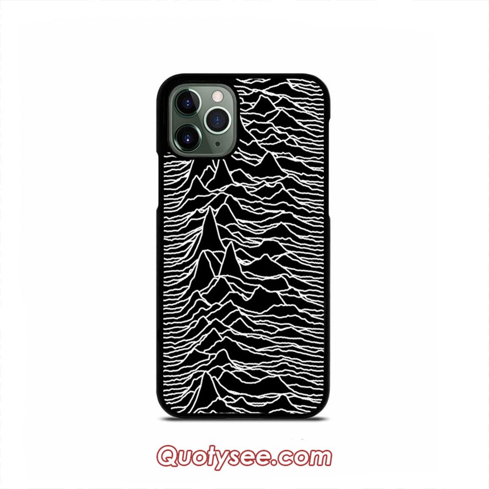 Joy Division Unknown Pleasures iPhone Case 11 11 Pro 11 Pro Max XS Max XR X 8 8 Plus 7 7 Plus 6 6S