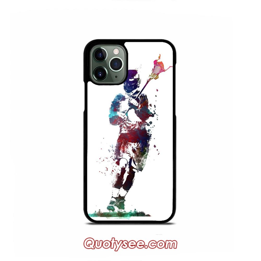 Lacrosse player iPhone Case 11 11 Pro 11 Pro Max XS Max XR X 8 8 Plus 7 7 Plus 6 6S