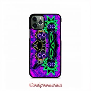 Neon Rick and Morty iPhone Case 11 11 Pro 11 Pro Max XS Max XR X 8 8 Plus 7 7 Plus 6 6S