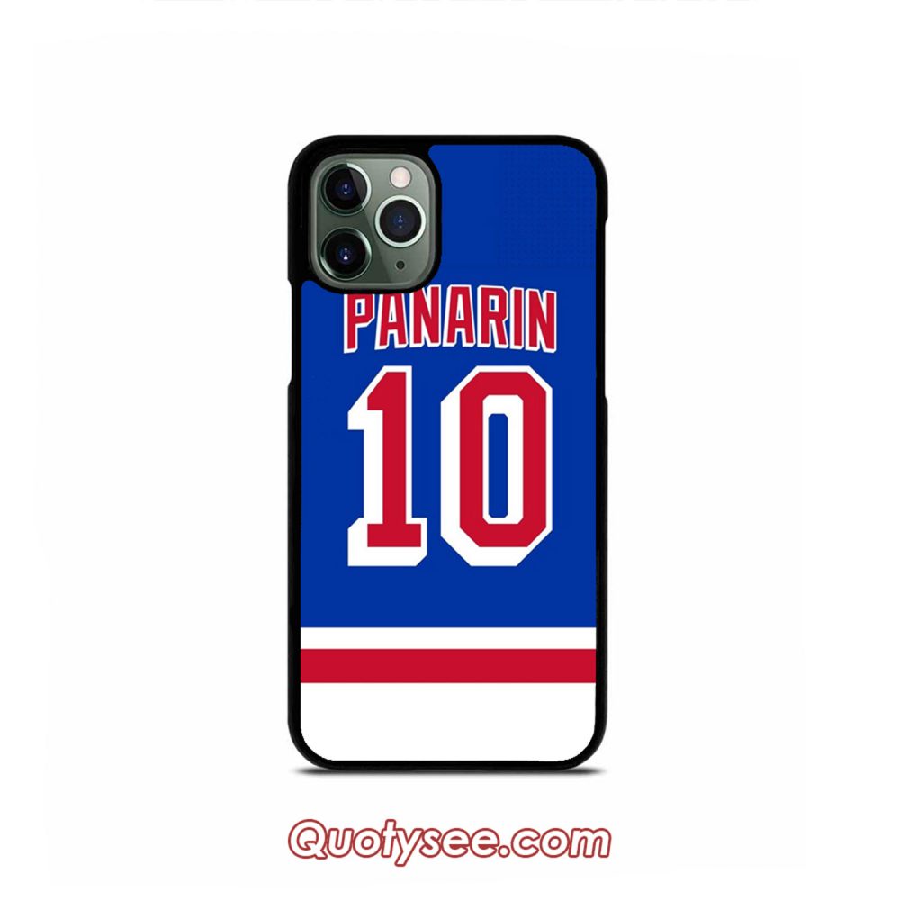 New York Rangers Artemi Panarin Home Jersey iPhone Case 11 11 Pro 11 Pro Max XS Max XR X 8 8 Plus 7 7 Plus 6 6S