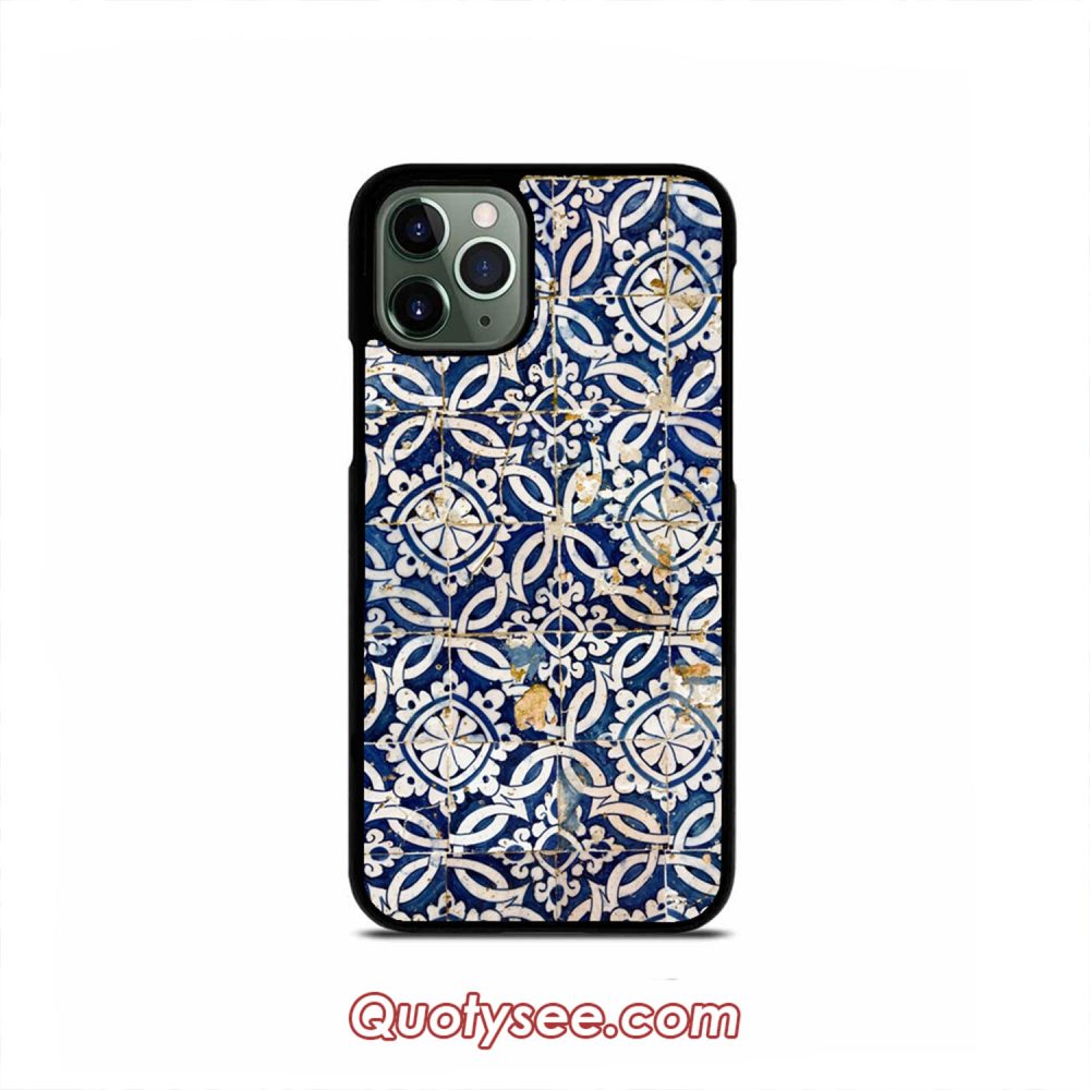 Portuguese glazed tiles iPhone Case 11 11 Pro 11 Pro Max XS Max XR X 8 8 Plus 7 7 Plus 6 6S