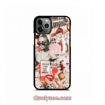 Red Retro Collage iPhone Case 11 11 Pro 11 Pro Max XS Max XR X 8 8 Plus 7 7 Plus 6 6S