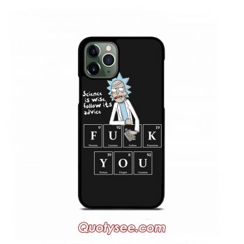 Rick and Morty Periodic Table Funny iPhone Case 11 11 Pro 11 Pro Max XS Max XR X 8 8 Plus 7 7 Plus 6 6S