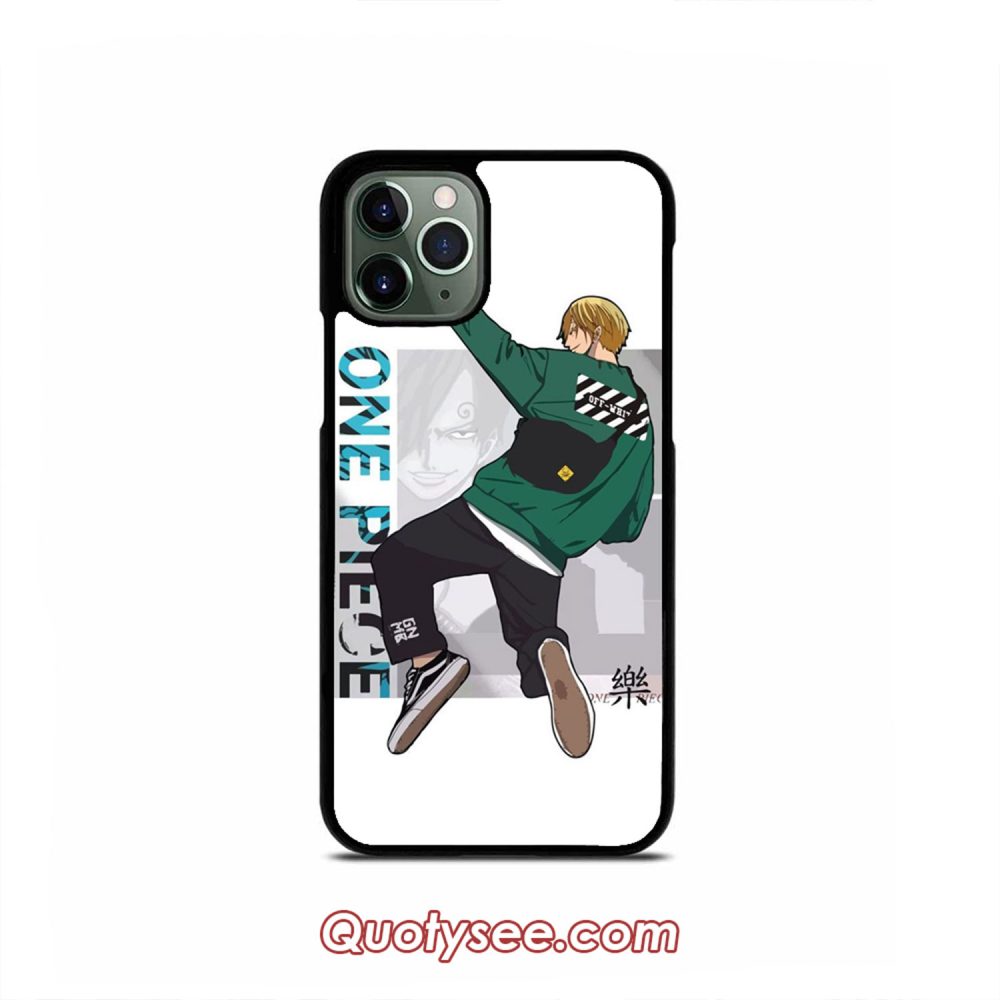 Sanji Off White One Piece iPhone Case 11 11 Pro 11 Pro Max XS Max XR X 8 8 Plus 7 7 Plus 6 6S